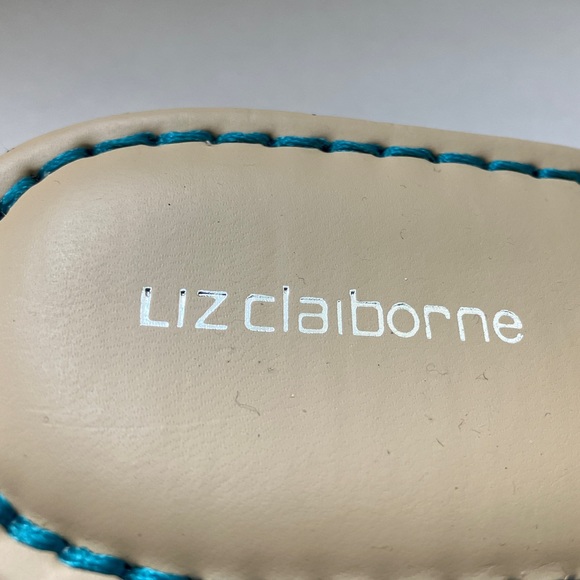 Liz Claiborne Aqua Blue Thong Sandals - Picture 3 of 12